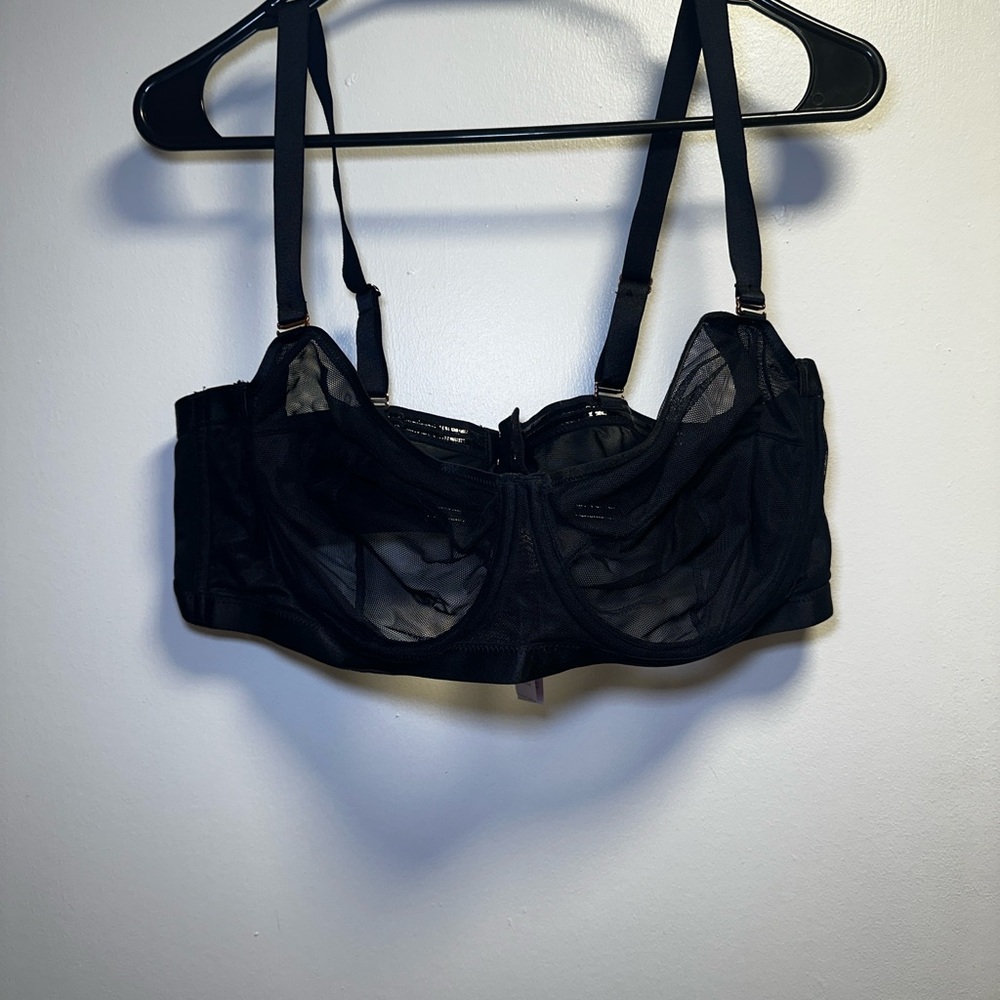 Savage X Fenty Black Mesh Bra